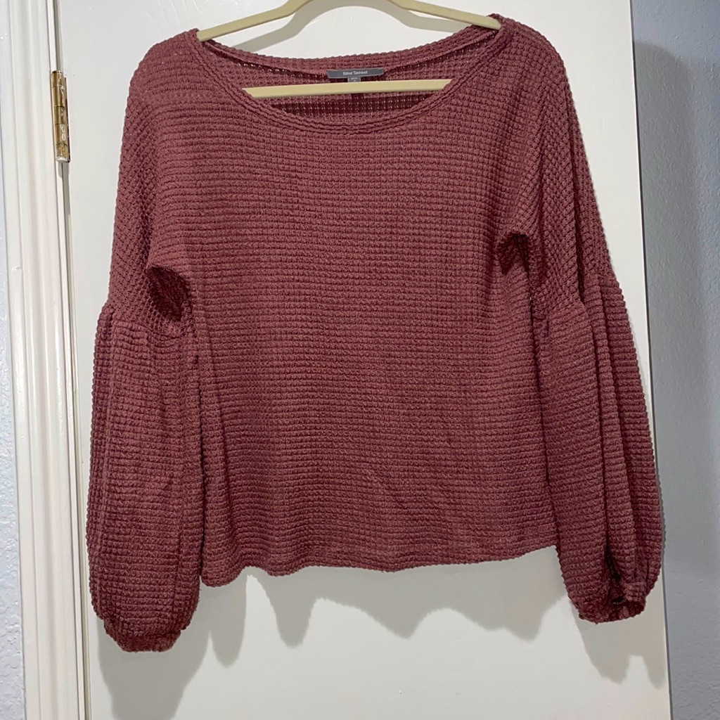 Balloon Sleeve Light Sweater